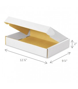 Maildor GB022O - Une boite à trésors Gamme Blanche, avec cadenas et 2 clés,  en carton avec contrecollage papier Clairefontaine 10,5x10,5x6 cm