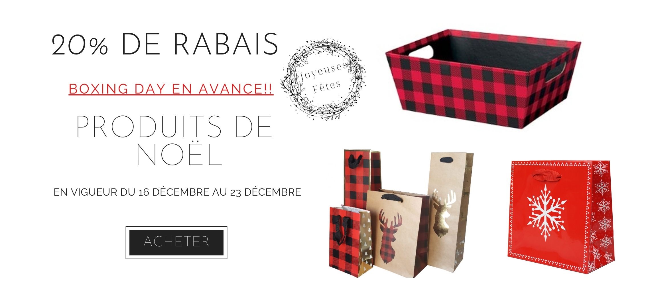 Promotion de Noël - Les Emballages 123