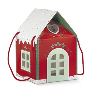 Petite Maison de Noël Rouge