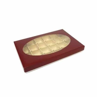 Boîtes carton pour chocolat avec fenêtre Brun｜Les Emballages 1.2.3.