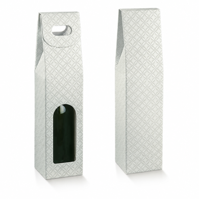 Boîte matelassé Grigio pour bouteille de vin