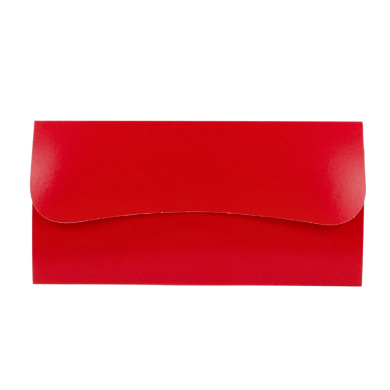 Enveloppes en carton pour certificat cadeau rouge | Les Emballages1.2.3